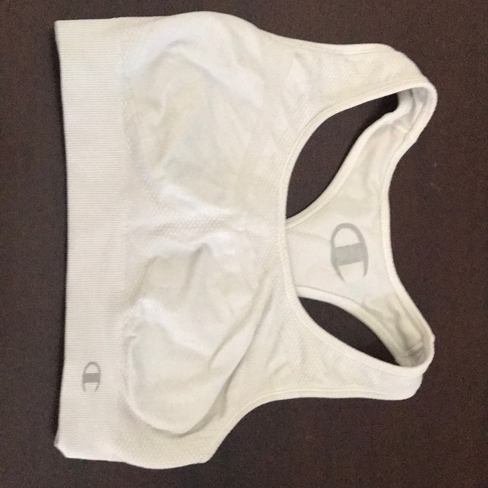 Champion white sports bra